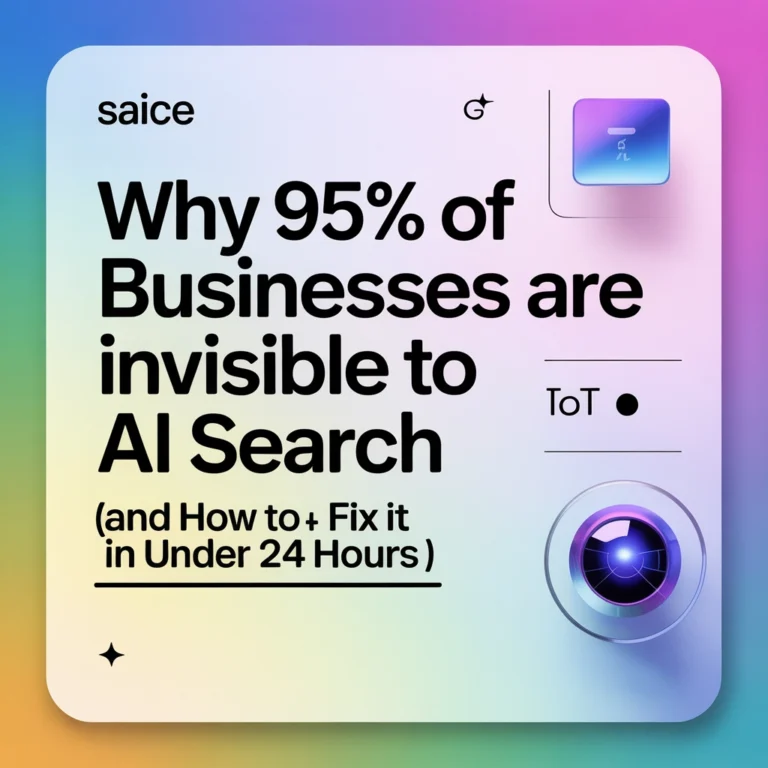 Why 95% of Businesses Are Invisible to AI Search (And How to Fix It in Under 24 Hours)