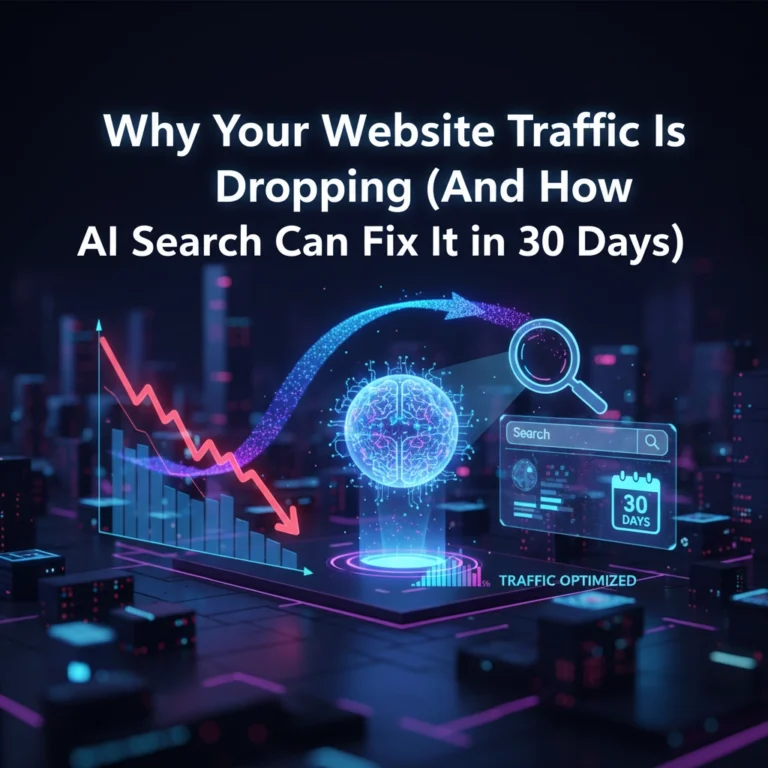 Why Your Website Traffic Is Dropping (And How AI Search Can Fix It in 30 Days)